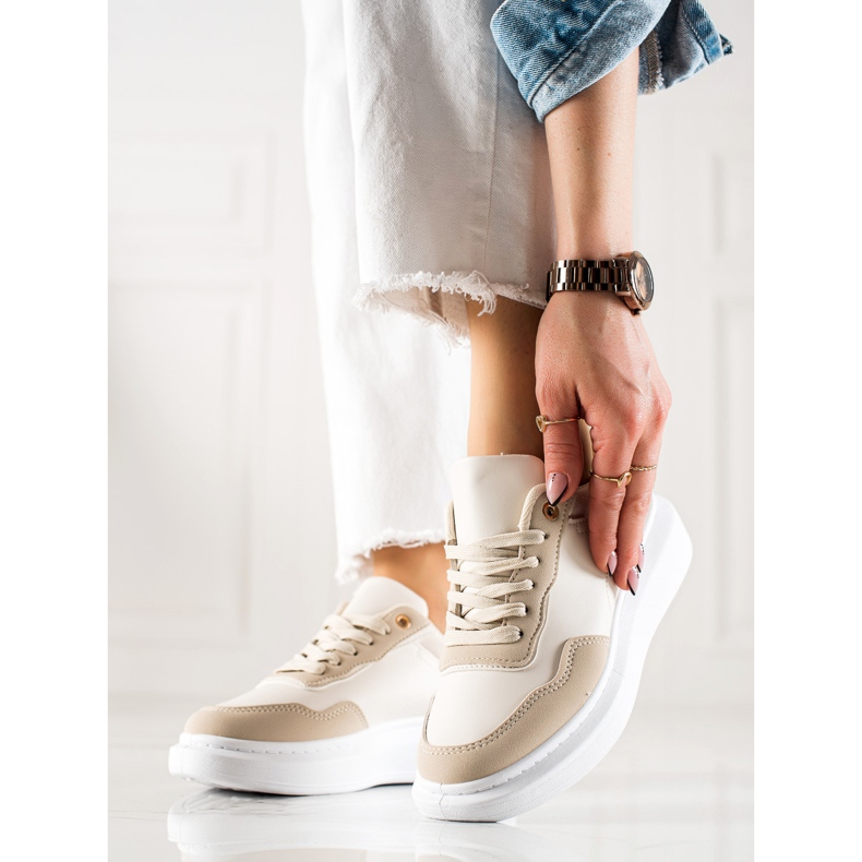 BUONAROTTI Sneakers alla moda per scarpe sportive beige 1