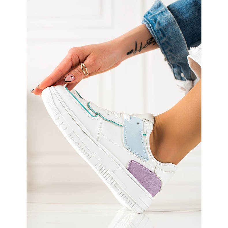 TRENDI Scarpe Da Ginnastica Sulla Piattaforma bianca multicolore 1