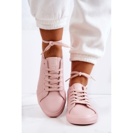 Sneakers da Donna in Pelle Big Star JJ274071 Rosa Chiaro 2