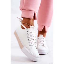 PS1 Sneakers da Donna in Pelle Bianco-Beige Mikayla bianca 1