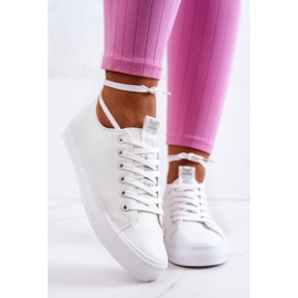 PS1 Sneakers da donna in pelle bianche Mikayla bianca 1