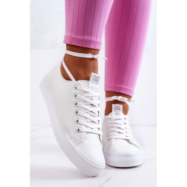PS1 Sneakers da donna in pelle bianche Mikayla bianca 1
