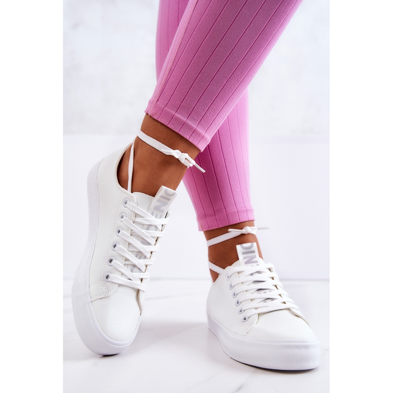 PS1 Sneakers da donna in pelle bianche Mikayla bianca 2