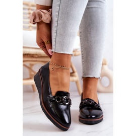 Vinceza Scarpe con zeppa in vernice nera Melodies nero 2