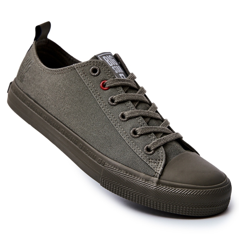 Sneakers da uomo in tessuto Big Star JJ174004 Khaki cachi 1