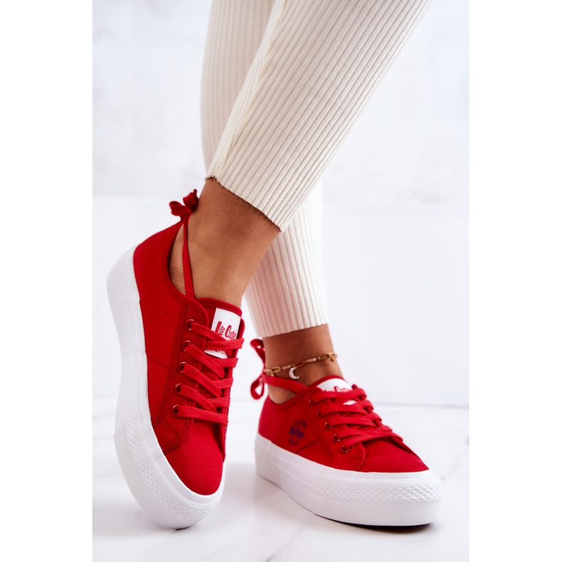 Lee Cooper LCW-22-31-0834L Scarpe da ginnastica rosse rosso 2