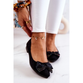 PE1 Ballerina classica nera con fiocco Grayson nero 2
