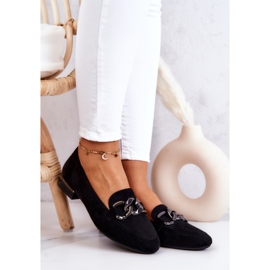 Mocassini in camoscio Sergio Leone MK739 Nero 1