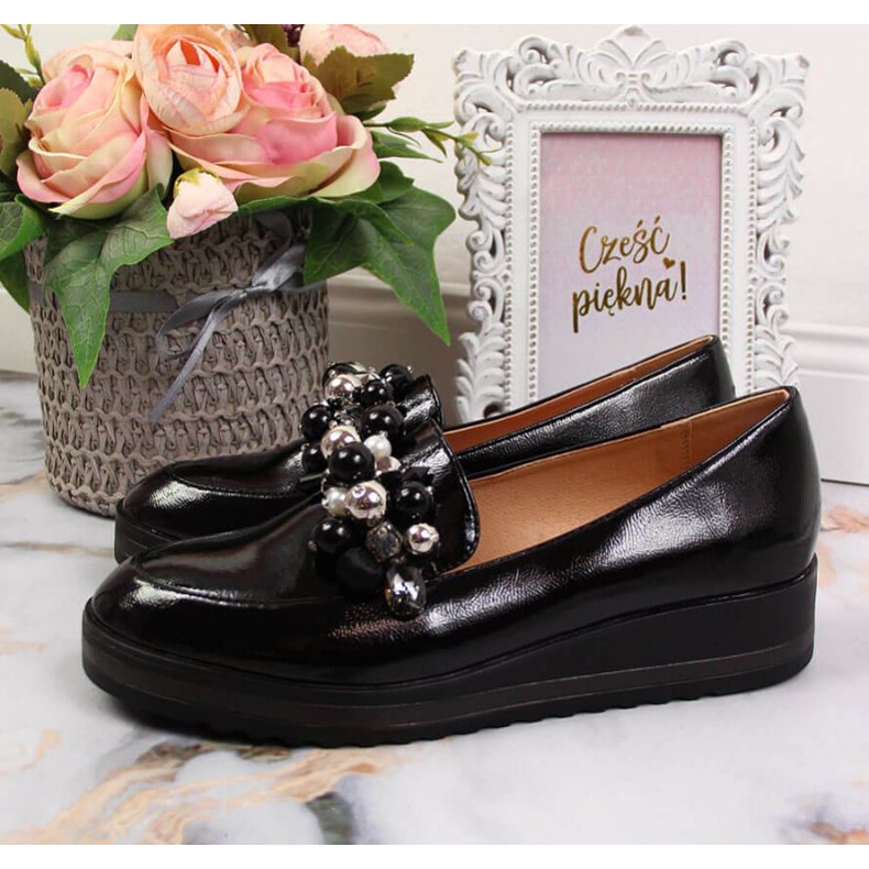 Scarpa Lordsy con decoro Potocki W WOL51A nero 2