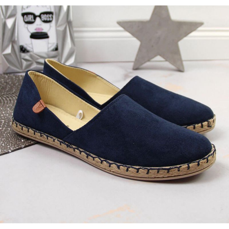 Espadrillas con taglio Vinceza W JAN82C blu navy 2
