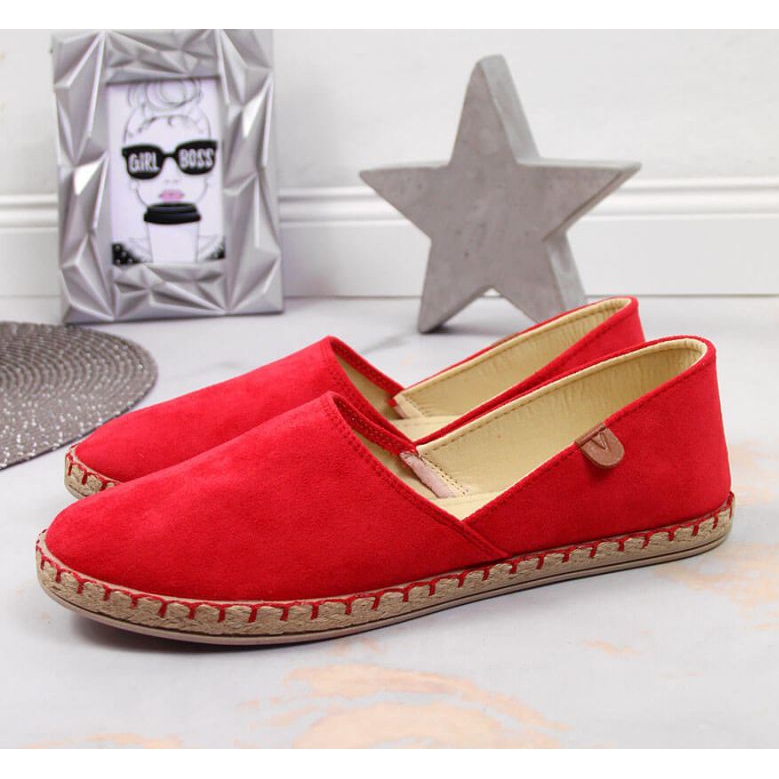 Espadrillas rosse con taglio Vinceza W JAN82D rosso 2