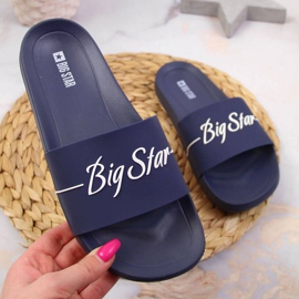 Ciabatte da spiaggia Big Star W JJ274A299 blu navy 1