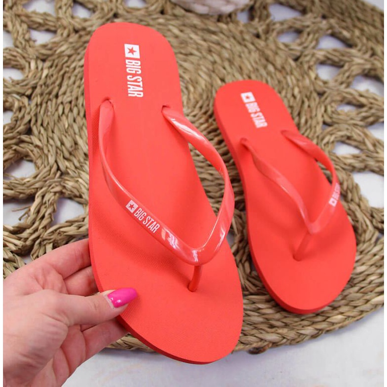 Infradito da spiaggia Red Big Star W JJ274A384 rosso 1