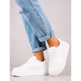 TRENDI Comode scarpe da ginnastica bianche bianca 1