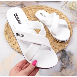 Ciabatte da piscina Big Star W JJ274A339 bianche bianca 1