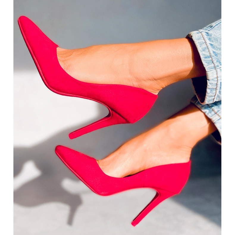 Editta Red tacco alto da donna rosso 2