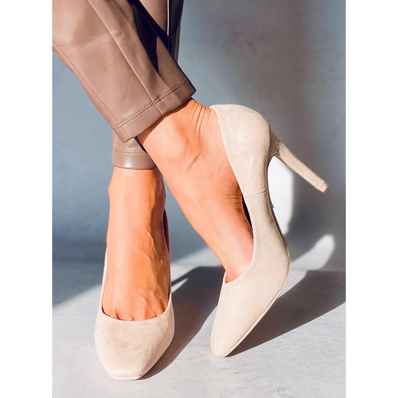 Tacchi alti da donna Editta Beige 1
