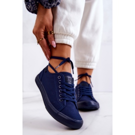 Sneakers da Donna Basse Big Star JJ274067 Blu Navy 1