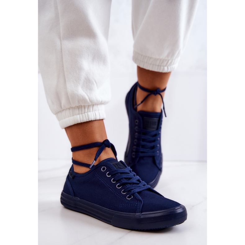 Sneakers da Donna Basse Big Star JJ274067 Blu Navy 2