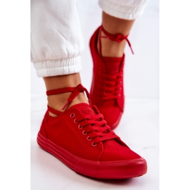 Sneakers da Donna Basse Big Star JJ274068 Rosse rosso 2