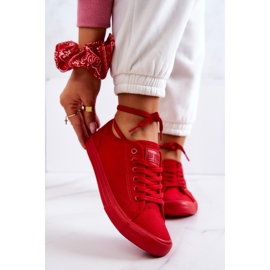 Sneakers da Donna Basse Big Star JJ274068 Rosse rosso 1