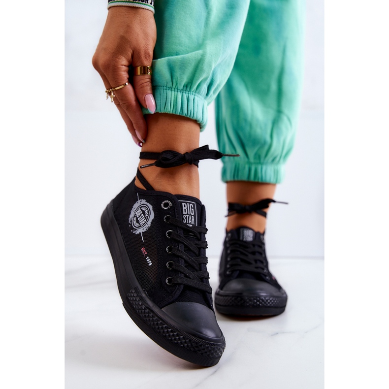 Sneakers da donna Big Star JJ274A256 Sneakers nere nero 1