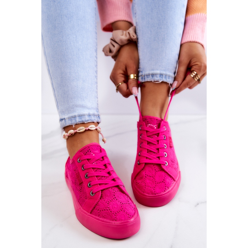 Sneakers traforate Big Star JJ274060 Rosa 1