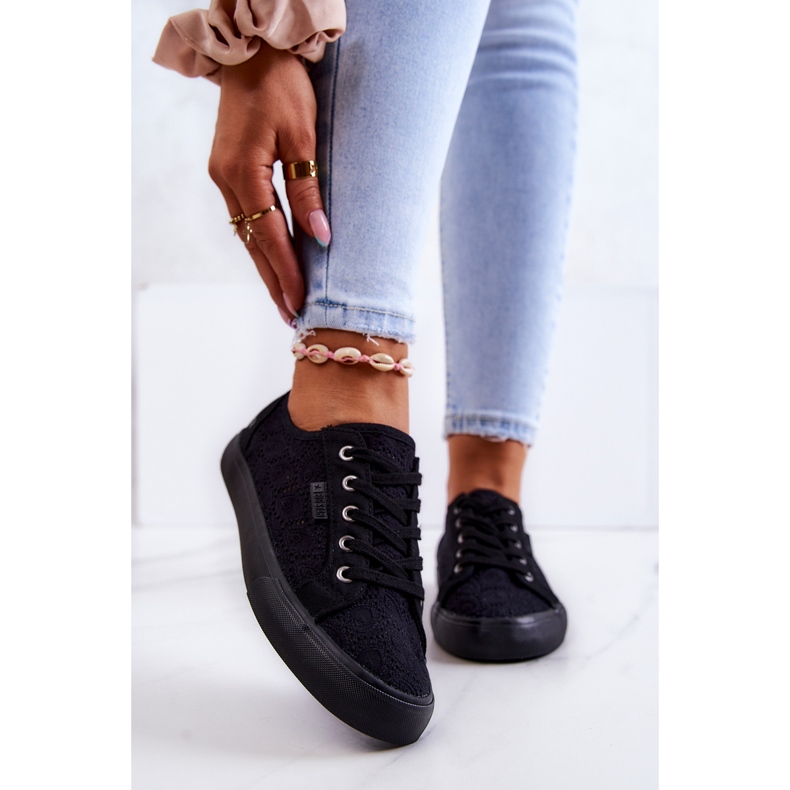 Sneakers traforate Big Star JJ274064 nere nero 2