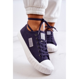 Sneakers Classiche da Donna Big Star JJ274494 Blu Navy 2