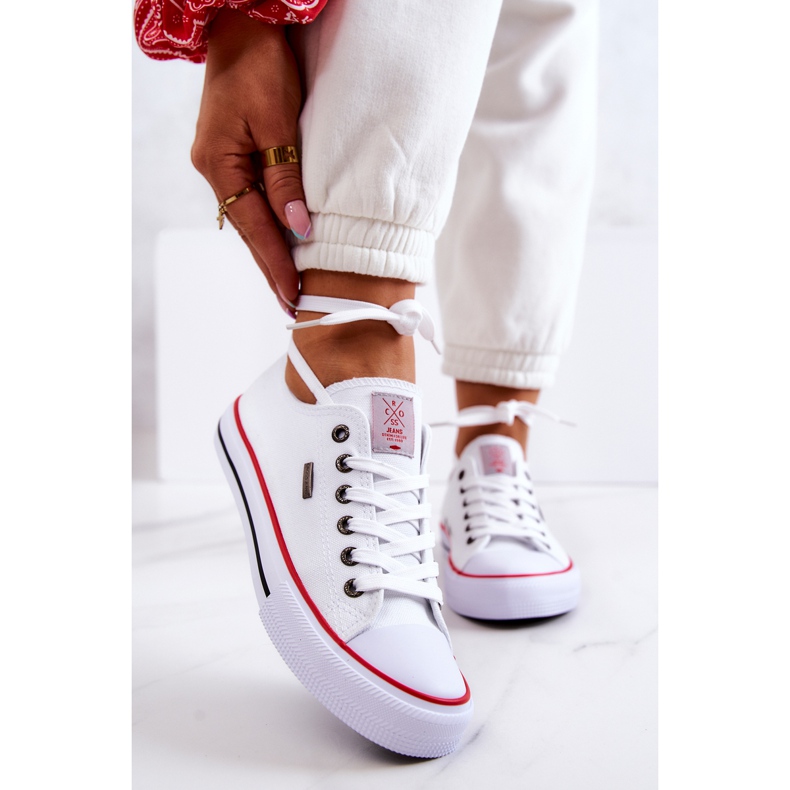 Sneakers Classiche Da Donna Cross Jeans JJ2R4009C Bianche bianca 1