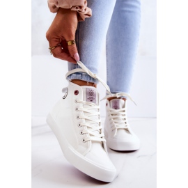 Donna High Cross Jeans JJ2R4056C Sneakers bianche bianco 1