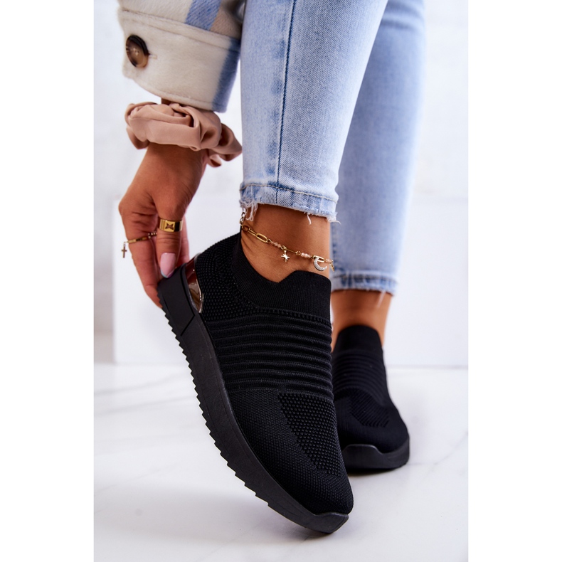 News Lorento Scarpe Sportive in Tessuto Nero 1