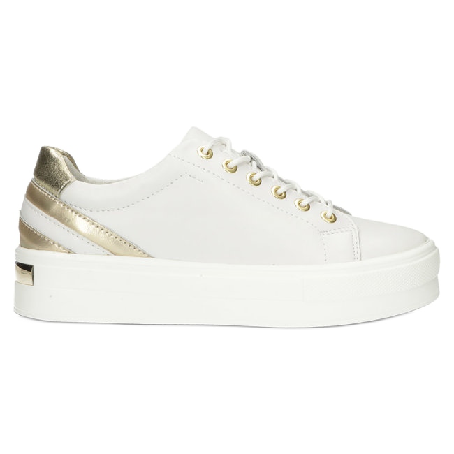 Creepers in pelle bianca Filippo DP3530/22 bianco d'oro 7