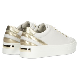 Creepers in pelle bianca Filippo DP3530/22 bianco d'oro 3