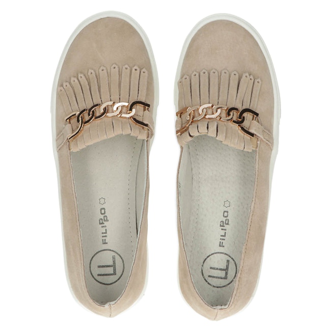 Scarpe da donna in pelle Lordsy Filippo DP3532/22 Beige 5