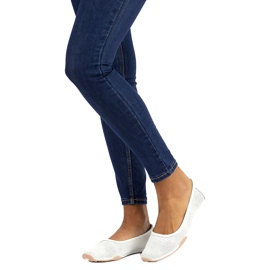 Ballerine in pelle bianche traforate Filippo DP3681/22 WH bianca multicolore 1