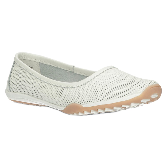 Ballerine in pelle bianche traforate Filippo DP3681/22 WH bianco multicolore 2
