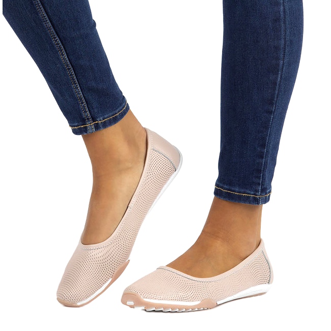 Ballerine traforate in pelle rosa Filippo DP3681/22 PI 5