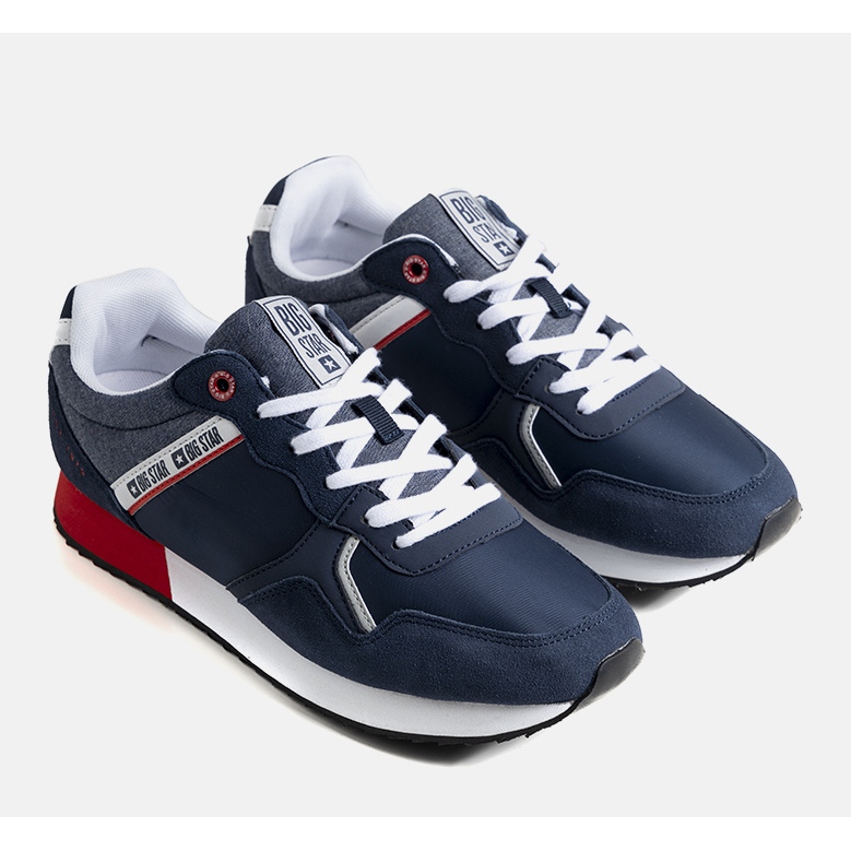 Sneakers da uomo blu navy Big Star JJ174146 1
