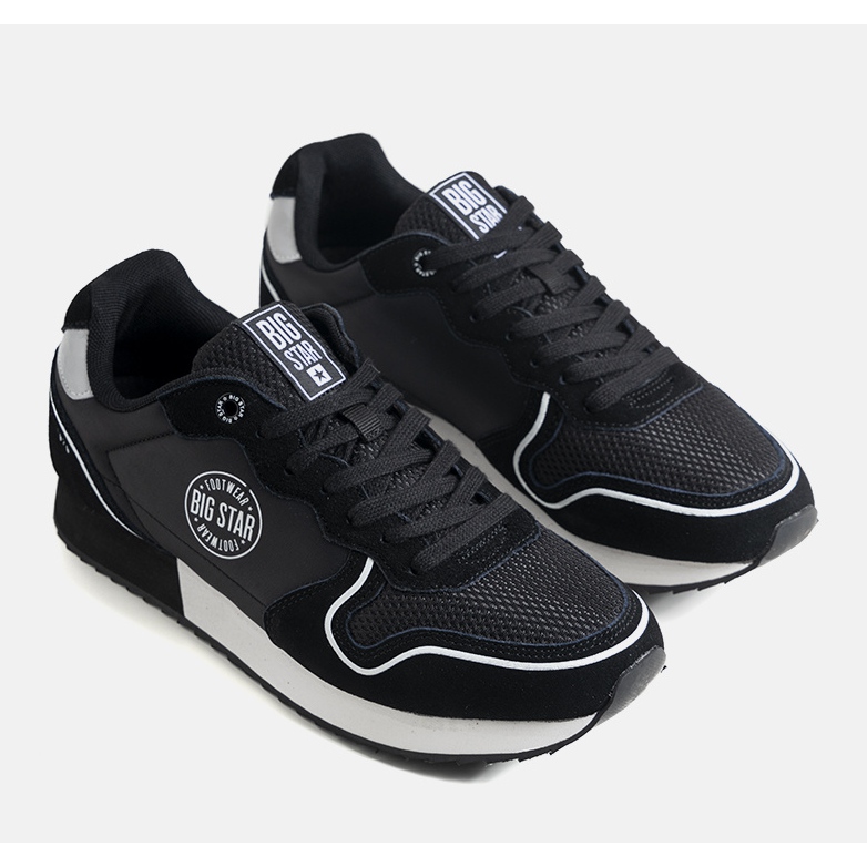 Sneakers Big Star JJ174140 da uomo di colore nero 1