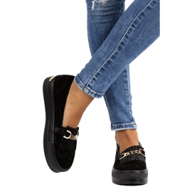 Scarpe da donna in pelle Lordsy Filippo DP3532/22 Nero 1