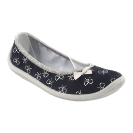 Ballerine per bambini Befado con fiocco 980Y097 nere nero 1