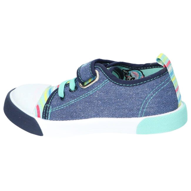 American Club Sneaker in velcro Sneaker American Ten14/22 Jeans Inserto in pelle blu 1