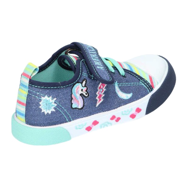 American Club Sneaker in velcro Sneaker American Ten14/22 Jeans Inserto in pelle blu 4