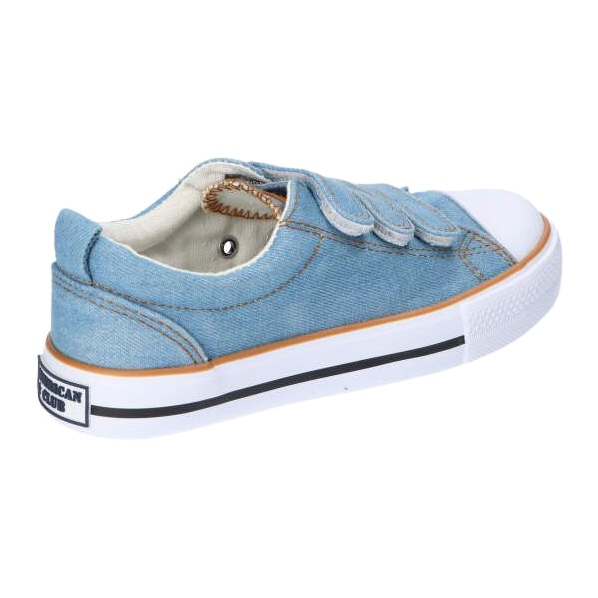 Sneakers in jeans American Club LH73/22 blu 5
