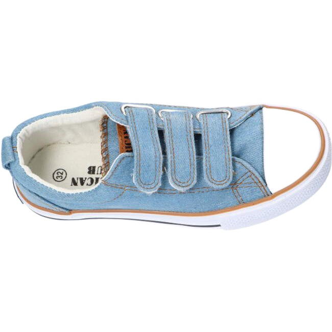 Sneakers in jeans American Club LH73/22 blu 3