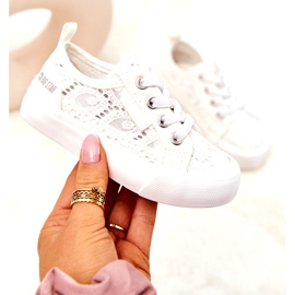 Sneakers traforate Big Star JJ374134 Bianche bianca 2