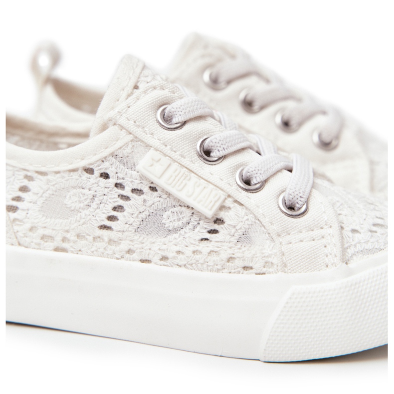 Sneakers traforate Big Star JJ374134 Bianche bianca 3
