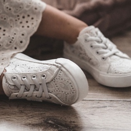 Sneakers traforate Big Star JJ374134 Bianche bianco 1