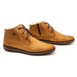 Polbut 339 scarpe rosse da uomo marrone arancia 3